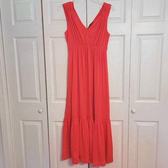 Kobi Halperin Almita Coral Satin Crepe Maxi Dress - Picture 2 of 7